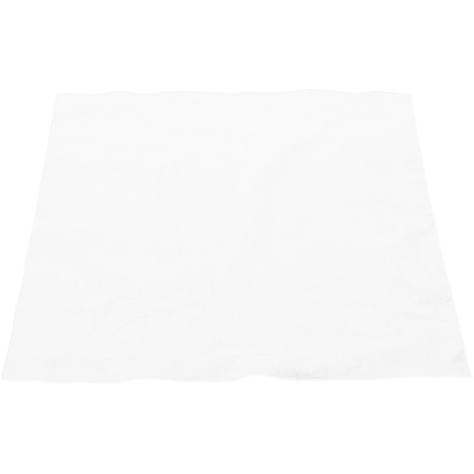 Bandana Blank White - Beyaz Pamuklu Mendil Kare Düz Tie
