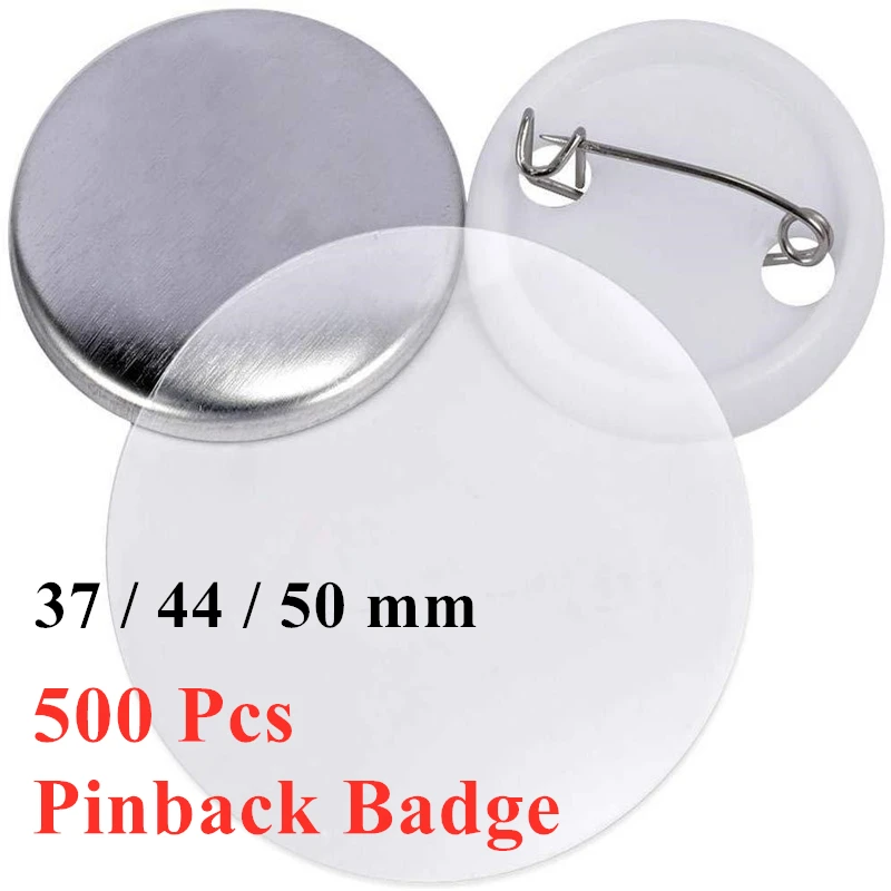Button Badge Blank - 500 adet/takım Boş Rozet Pinback Düğme
