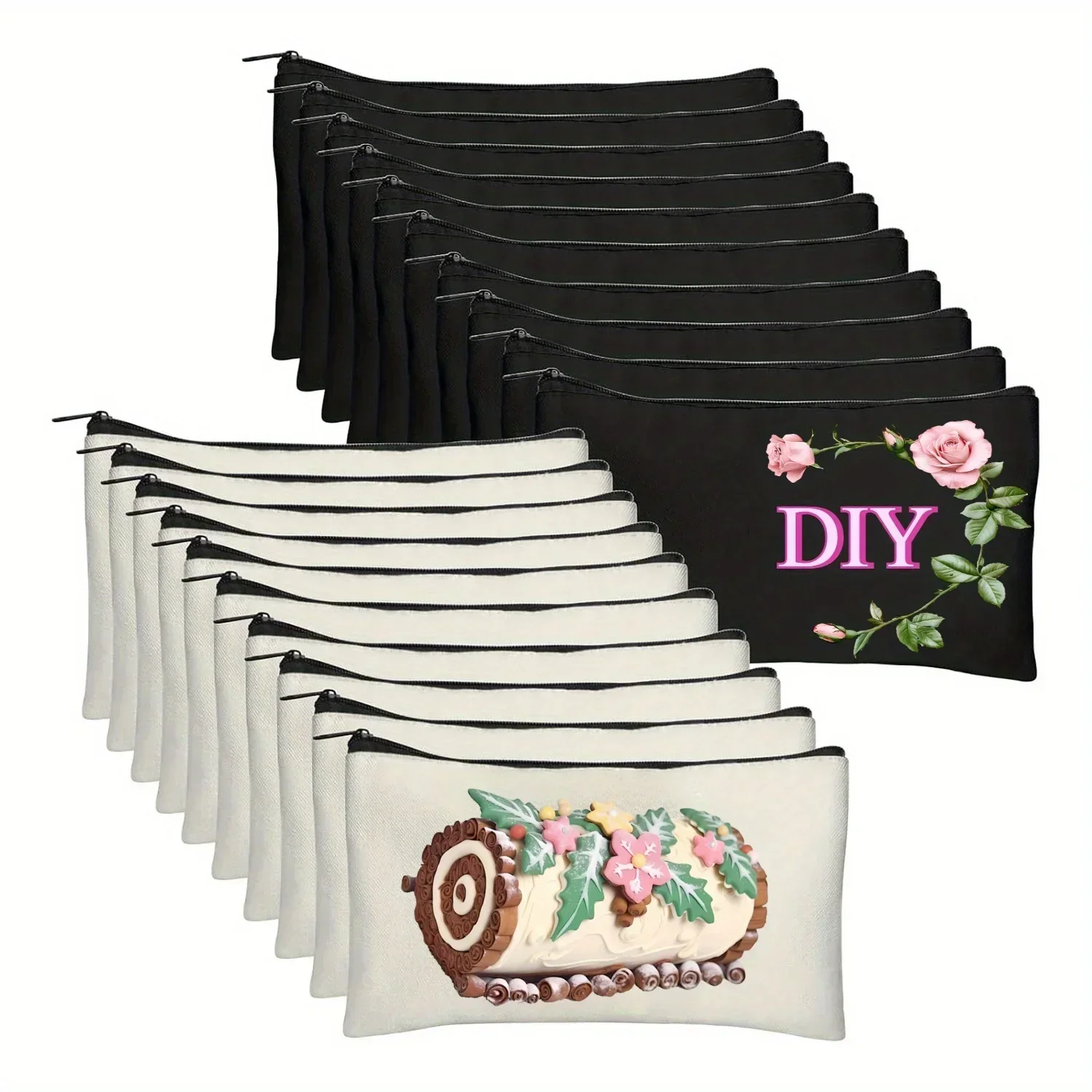 Tote Bag Sublimation - 20 adet Süblimasyon Boş Makyaj Çantaları