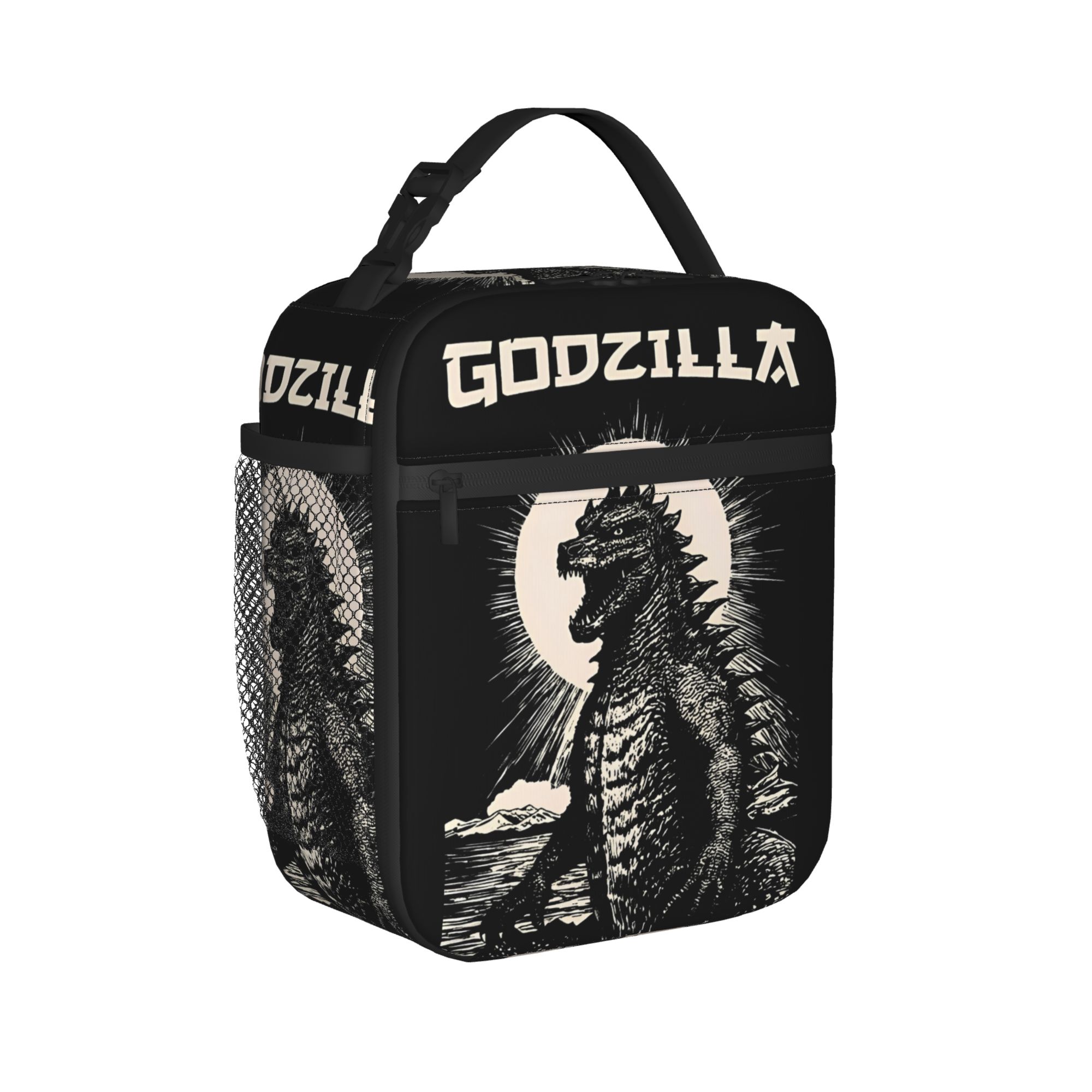 Tote Bag Sublimation - Great Wave Godzillaed Yalıtımlı Öğle Yemeği