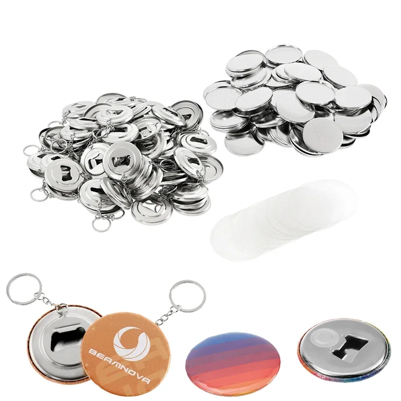 Button Badge Blank - 50 adet DIY rozet malzeme için