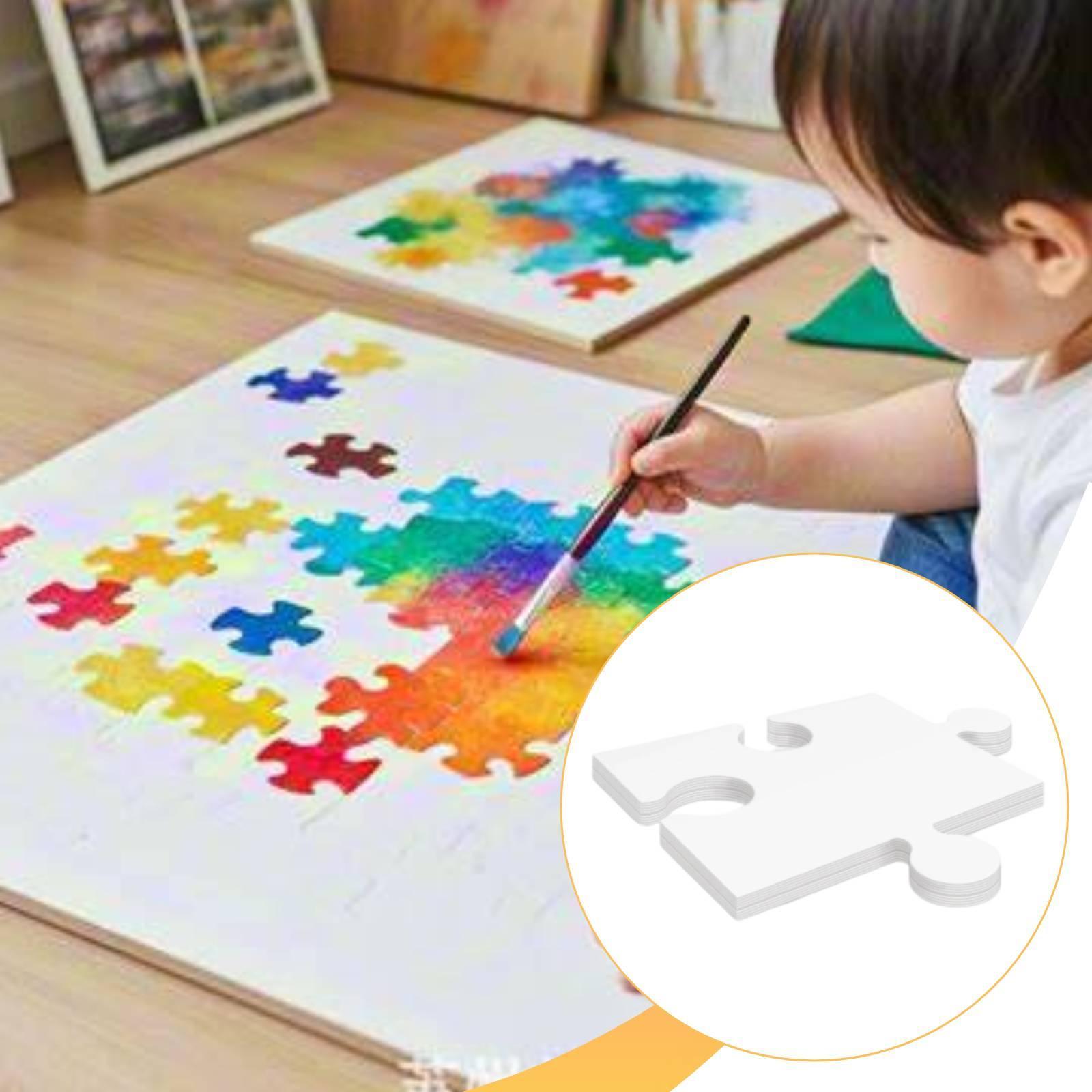 24 adet Beyaz Karton Boş Yapbo - Puzzle Blank White incelemesi ve fiyatı