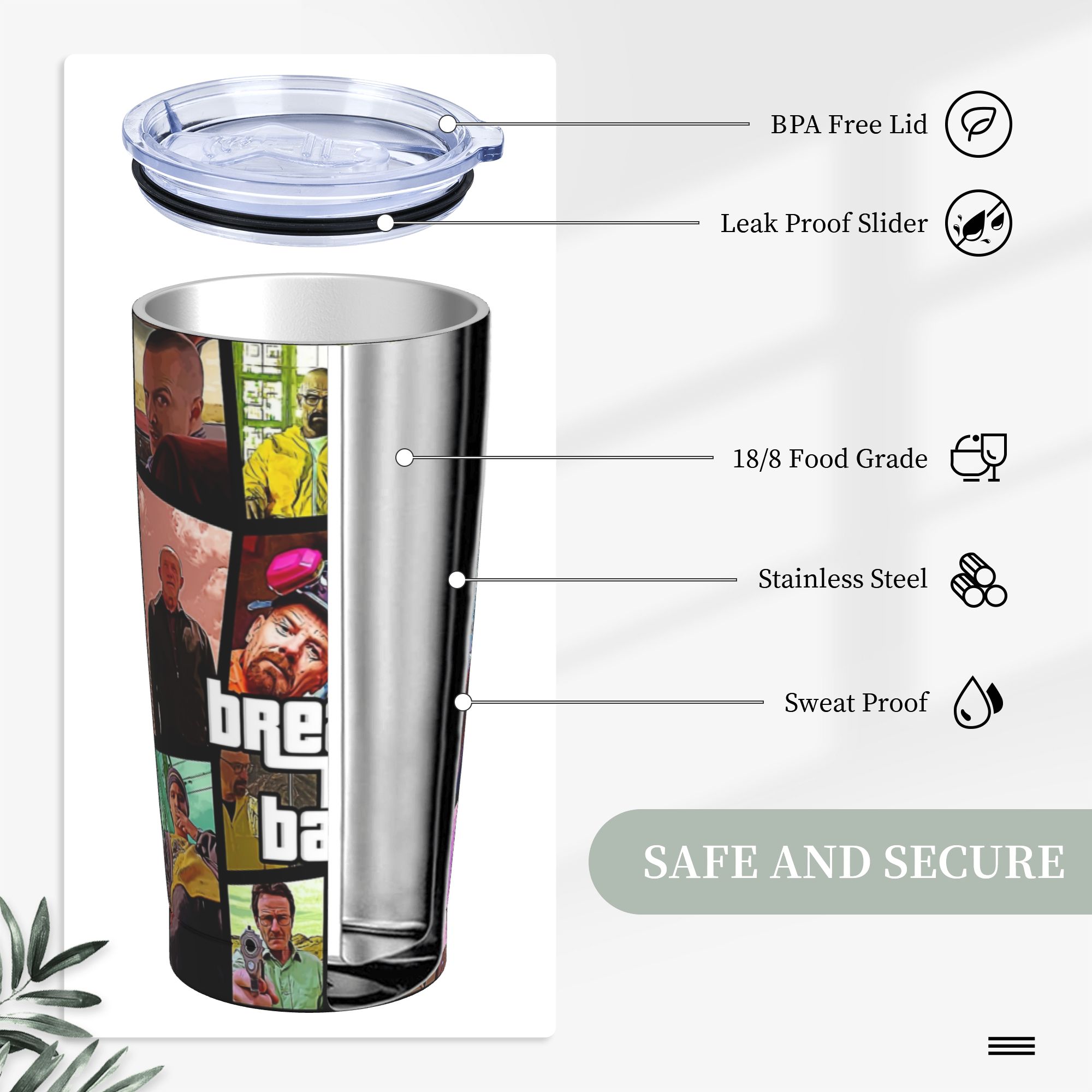 Breaking Bad Walter White Post - Tumbler 20Oz White incelemesi ve fiyatı