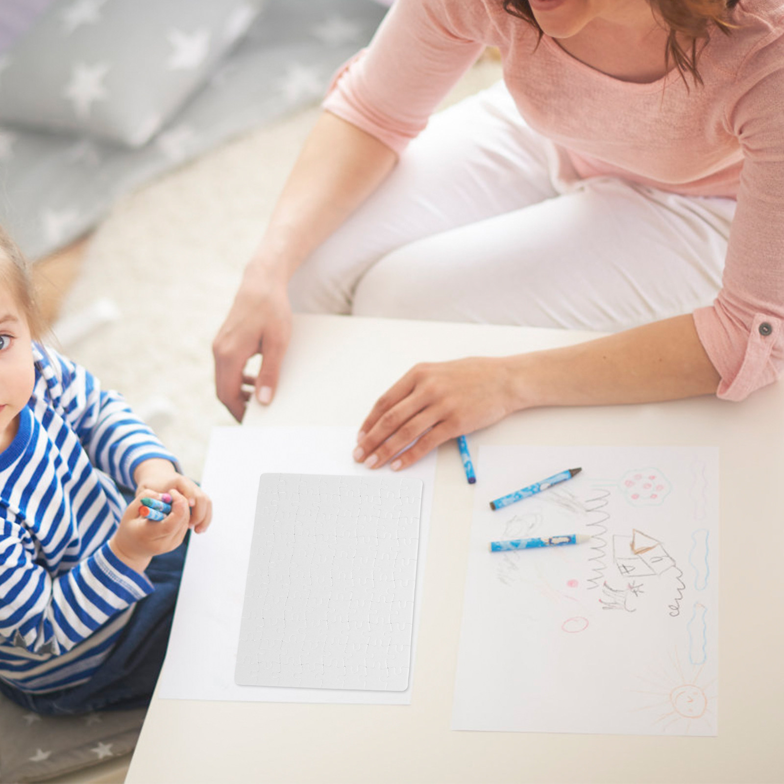4 Adet Boş Beyaz Yapboz Tahtas - Puzzle Blank White incelemesi ve fiyatı