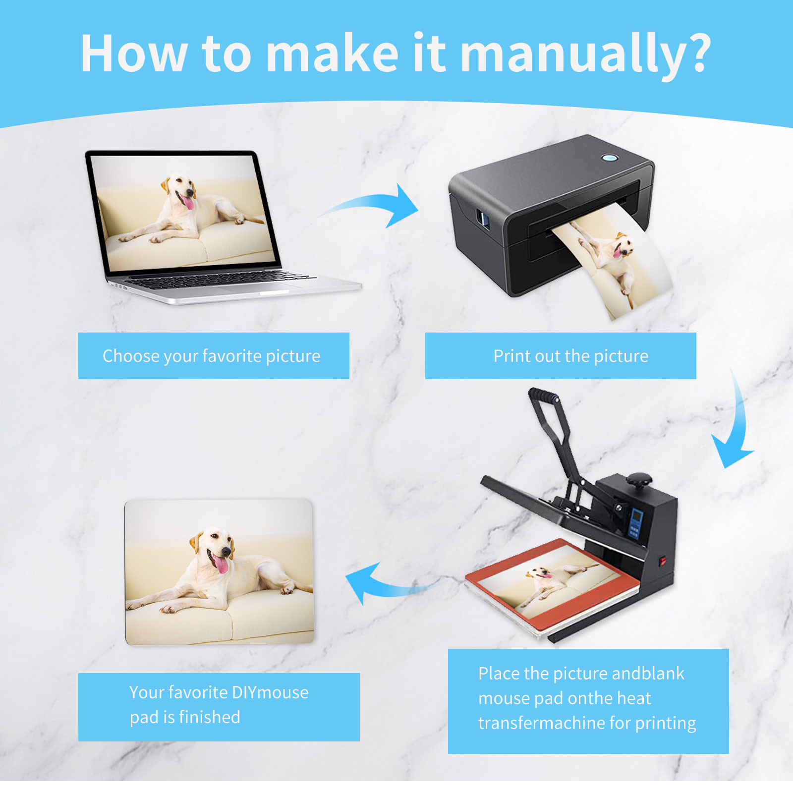 8 adet Süblimasyon Mouse Pad B - Mouse Pad Blank Sublimation incelemesi ve fiyatı
