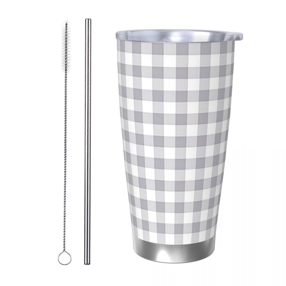 Gri Ve Beyaz Pötikareli Paslan - Tumbler 20Oz White incelemesi ve fiyatı