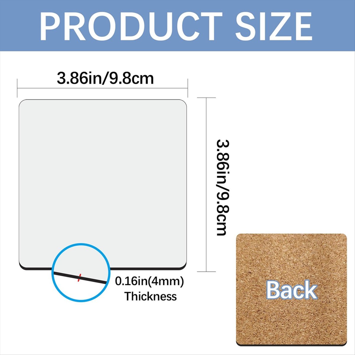 ABYA 30 Adet Sublimasyon Kare  - Coaster Sublimation Blank incelemesi ve fiyatı