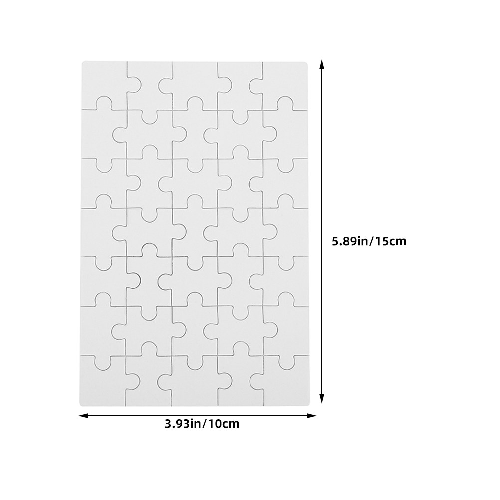 12 Parça Beyaz Ahşap Yapboz Pa - Puzzle Blank White incelemesi ve fiyatı